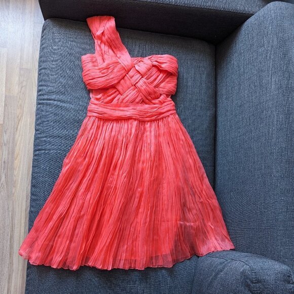 NWT Catherine Deane Designer 100% Silk One Shoulder Dress - Picture 12 of 14